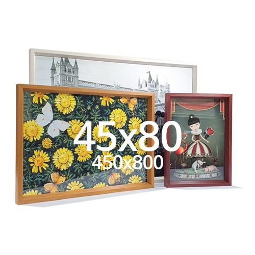얕은경사 45x80 우드 액자 나무 프레임
