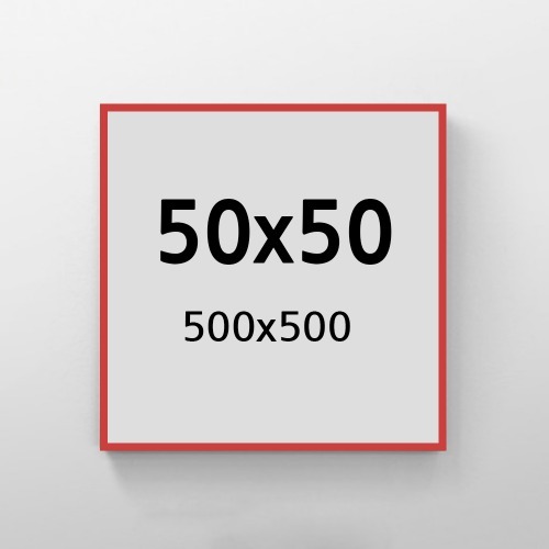 무반사 정사각 50x50 알루미늄 액자 감성 컬러 슬림 프레임