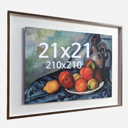 21x21 정사각 알루미늄 캔버스보드 띄움 액자