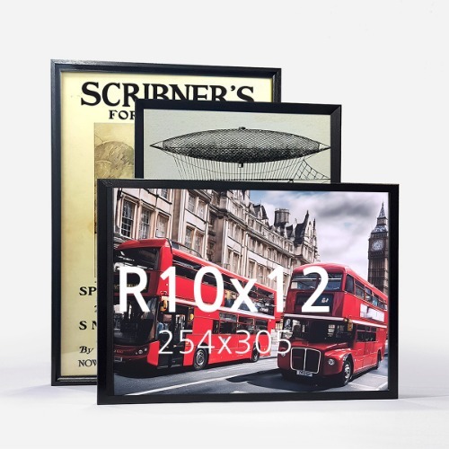 블랙오픈포아 R10x12 우드 액자 나무 프레임
