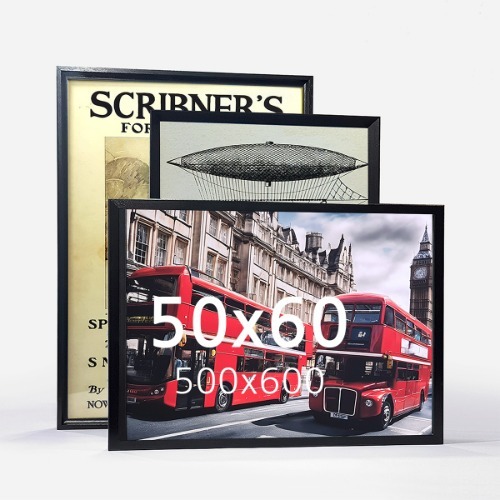 블랙오픈포아 50x60 우드 액자 나무 프레임