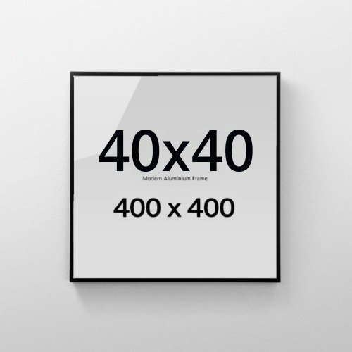 경사 프레임 40x40 정사각 알루미늄 액자 인테리어 포스터용