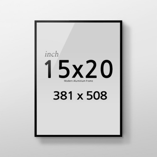 경사 프레임 R15x20 인치 알루미늄 액자 인테리어 포스터용