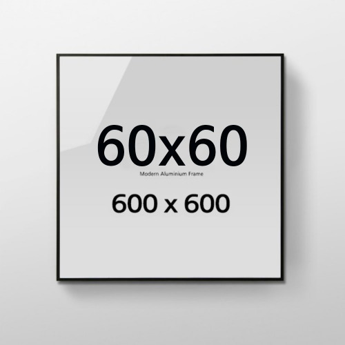 경사 프레임 60x60 정사각 알루미늄 액자 인테리어 포스터용