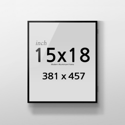 경사 프레임 R15x18 인치 알루미늄 액자 인테리어 포스터용