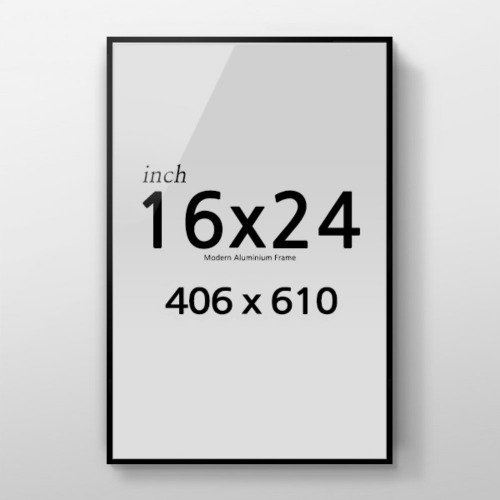 경사 프레임 R16x24 인치 알루미늄 액자 인테리어 포스터용