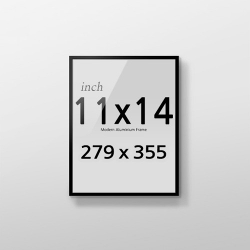 경사 프레임 R11x14 인치 알루미늄 액자 인테리어 포스터용