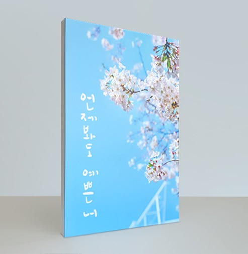 a2 노프레임 원목 판넬 사진 출력 인화 액자