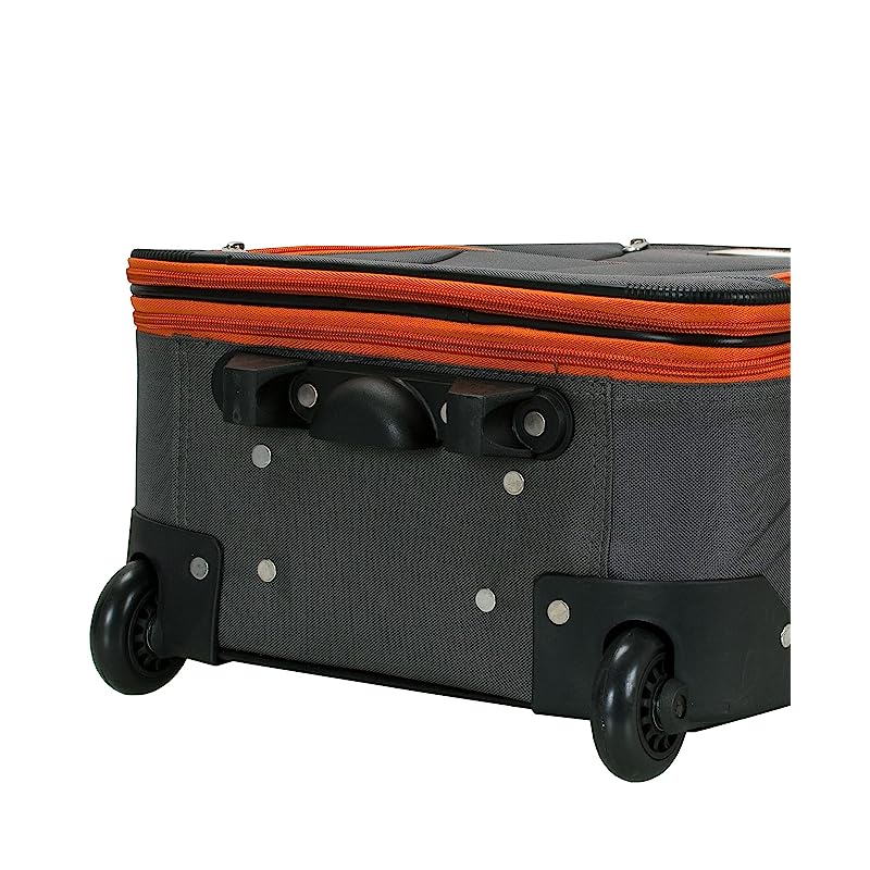 Rockland Journey Softside Upright Luggage Set Expandable Charcoal 4