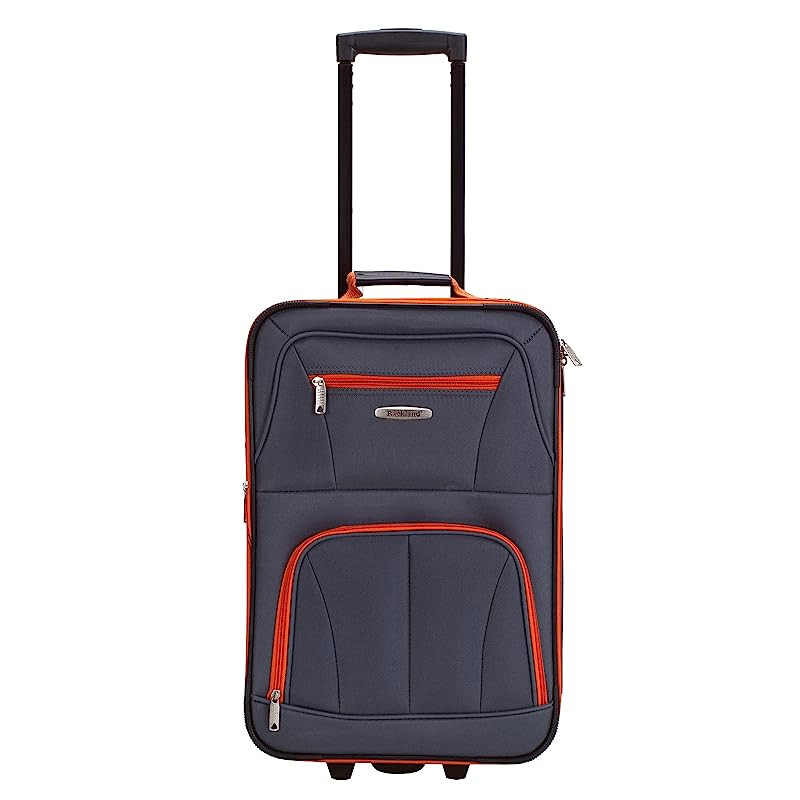 Rockland Journey Softside Upright Luggage Set Expandable Charcoal 4