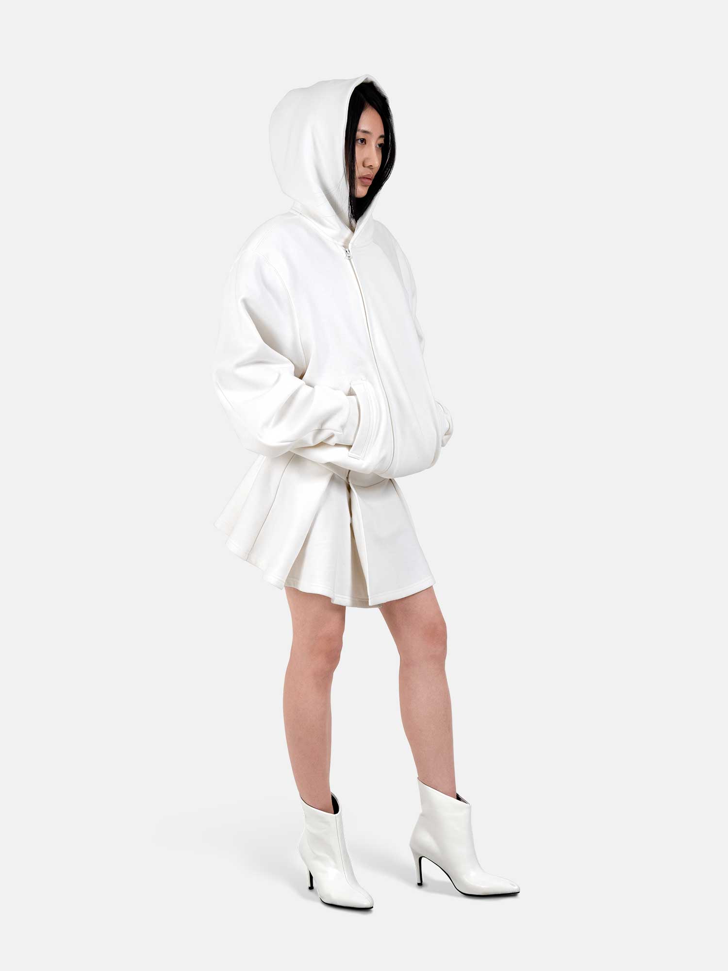 open lace back dress OVERSIZED HOODIE DRESS main image 0