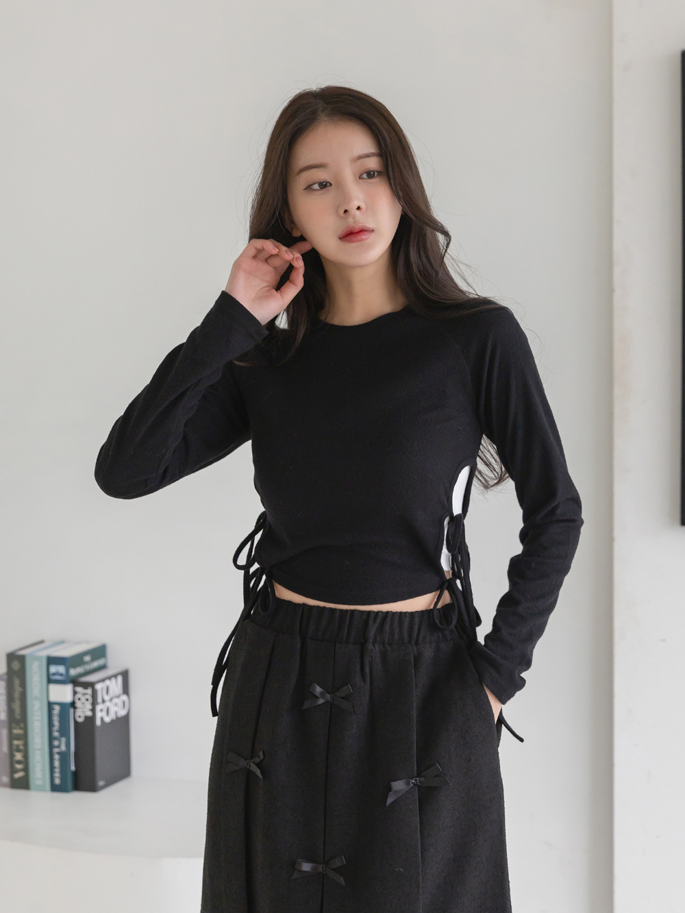 Side Ribbon Top 4 Colors - YISOBI
