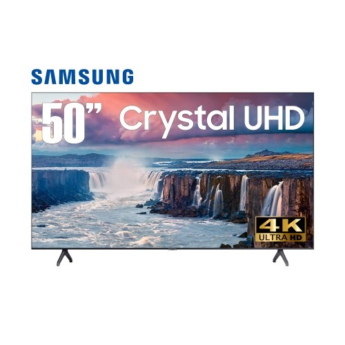 삼성 50인치 Crystal UHD 4K 스마트 TV 50AU7000 스탠드 벽걸이 티비