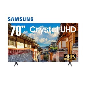 삼성 70인치 Crystal UHD 4K 스마트 TV 70TU7000 스탠드 벽걸이 티비