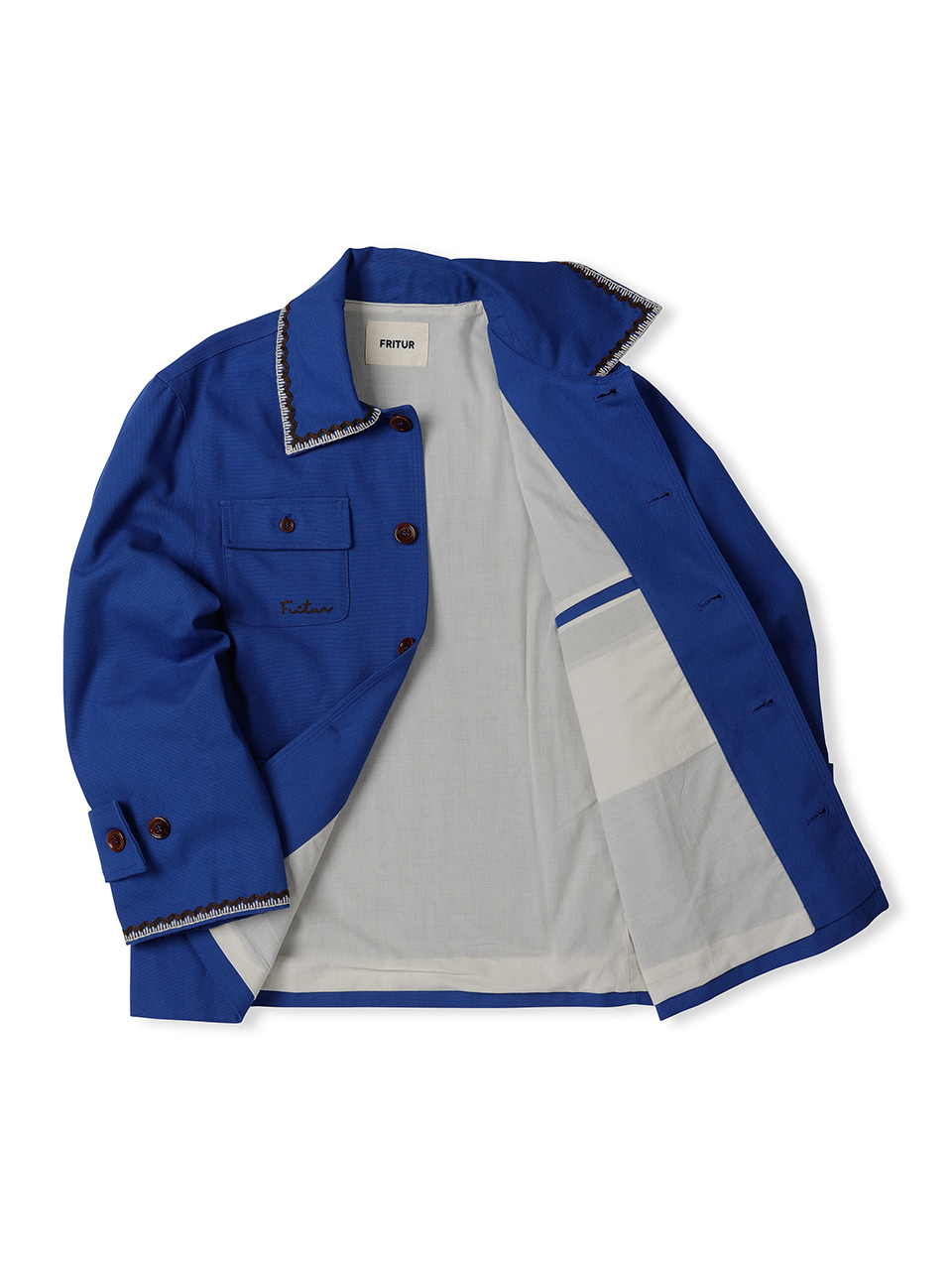 ★FRITUR★ Embroidery Work Jacket Blue_F243JK02 Designer fashion, Seoul-fully created | W Concept