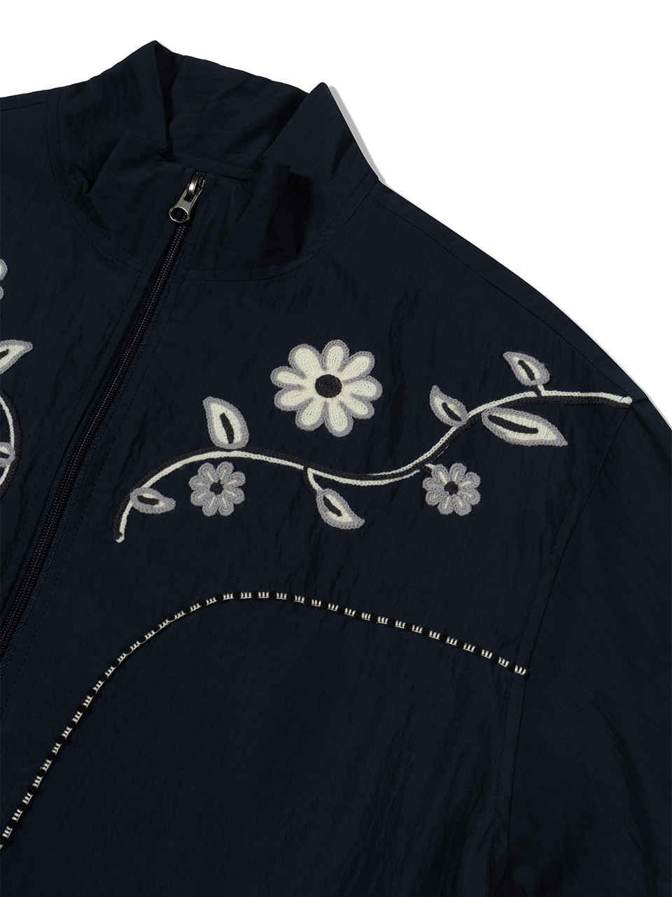 Embroidery Western Windbreaker Navy_F251JK06 - FRITUR