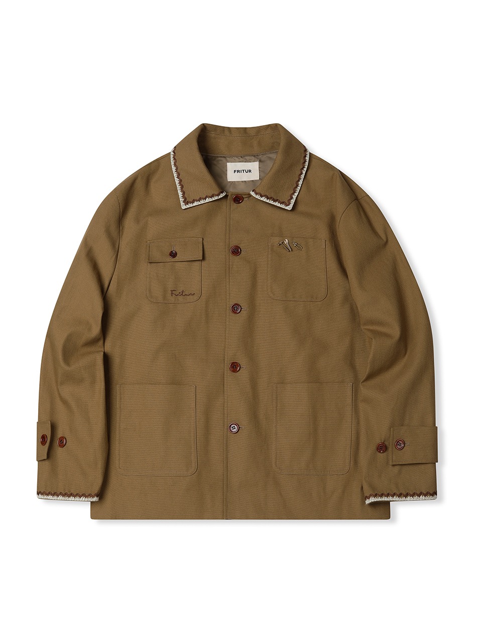 韓国商品/FRITUR Stud Work Jacket SHOP - OUTER - FRITUR