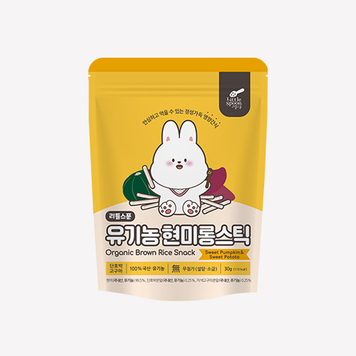 [10+2] 리틀스푼 유기농쌀과자 현미롱스틱 단호박고구마