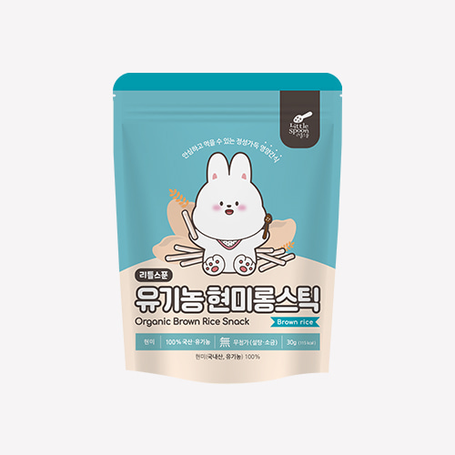 [10+2] 리틀스푼 유기농쌀과자 현미롱스틱 현미