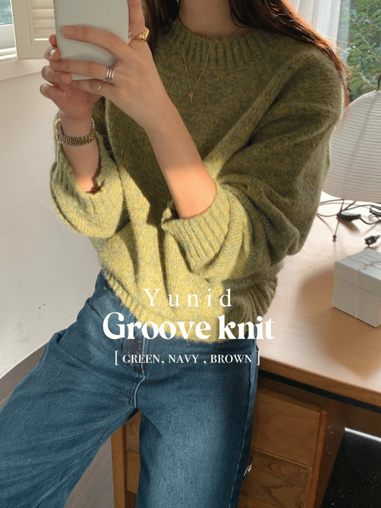 그로브 울 니트 _ Groove wool  knit