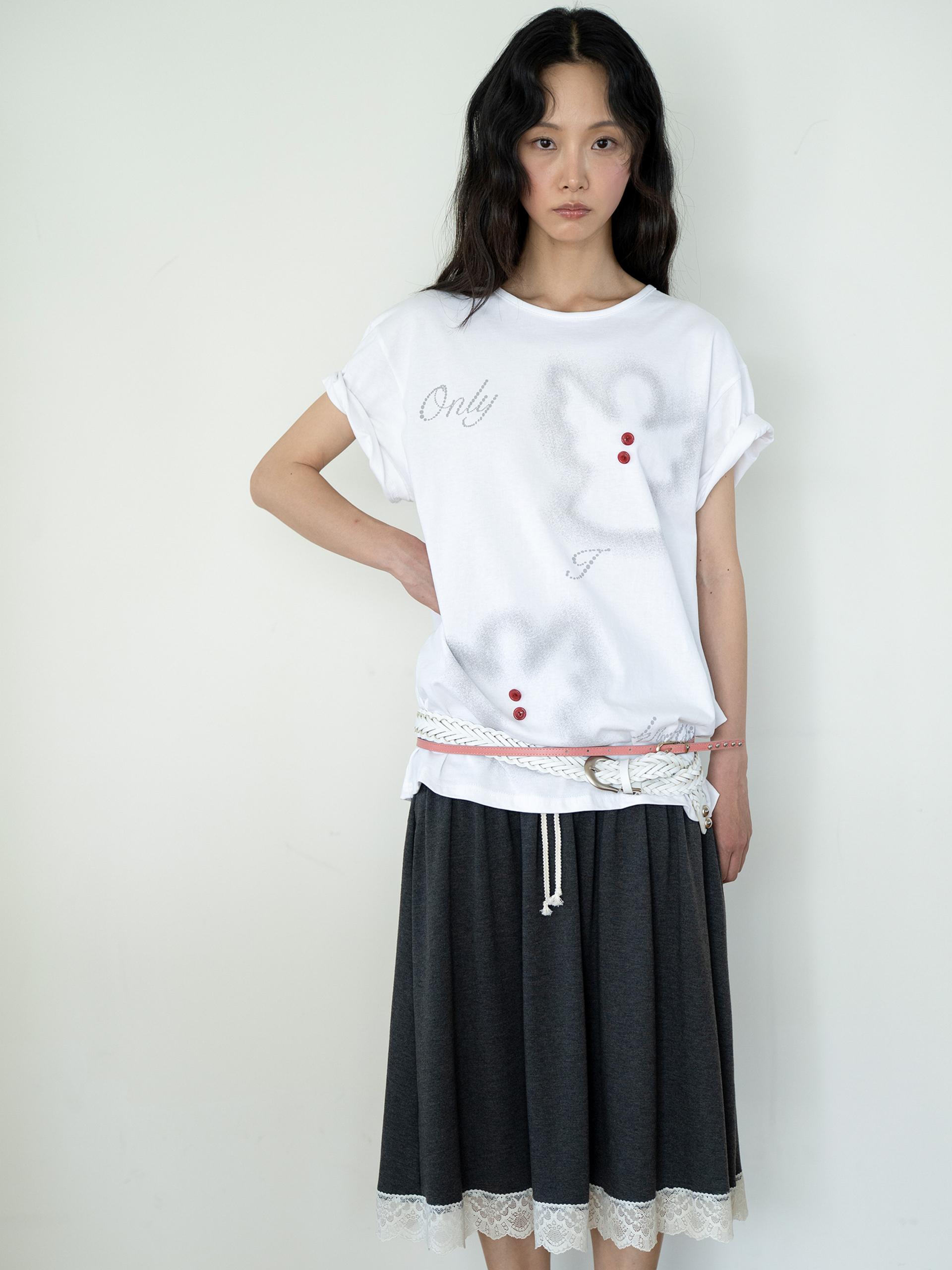 ANGEL BUTTON T (WHITE)