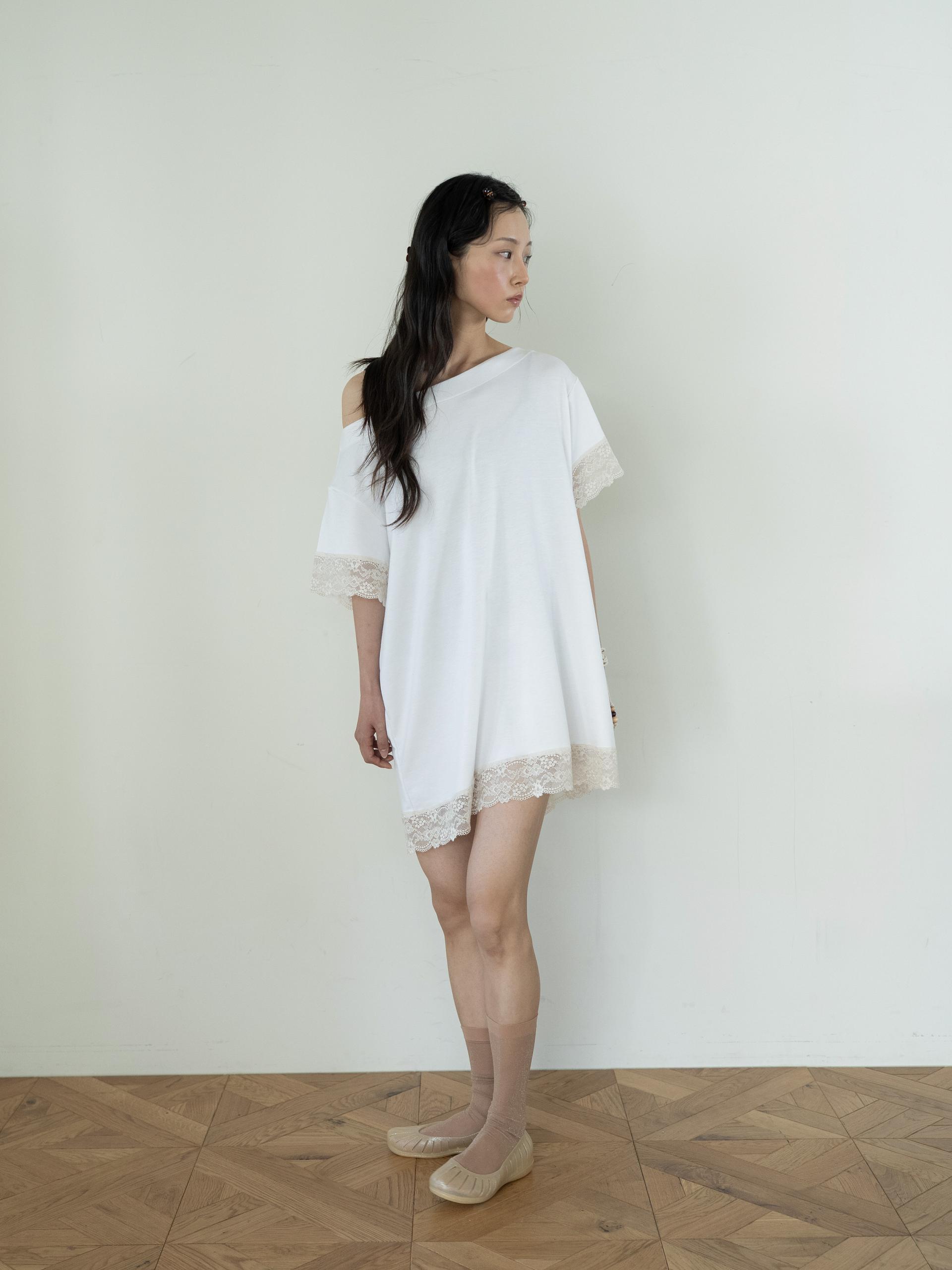 LACE LOOSE T (WHITE)