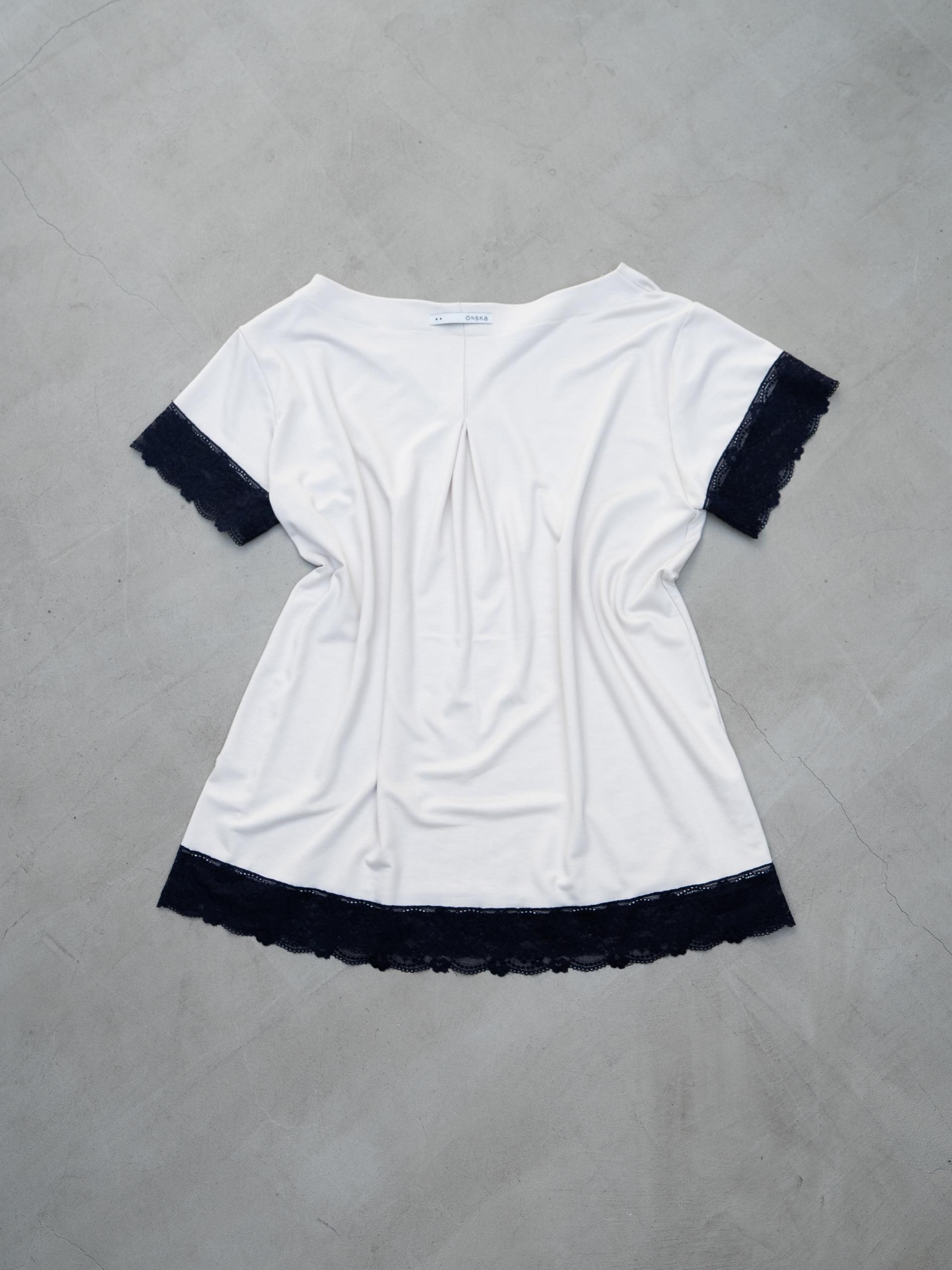 LACE LOOSE T (BEIGE)