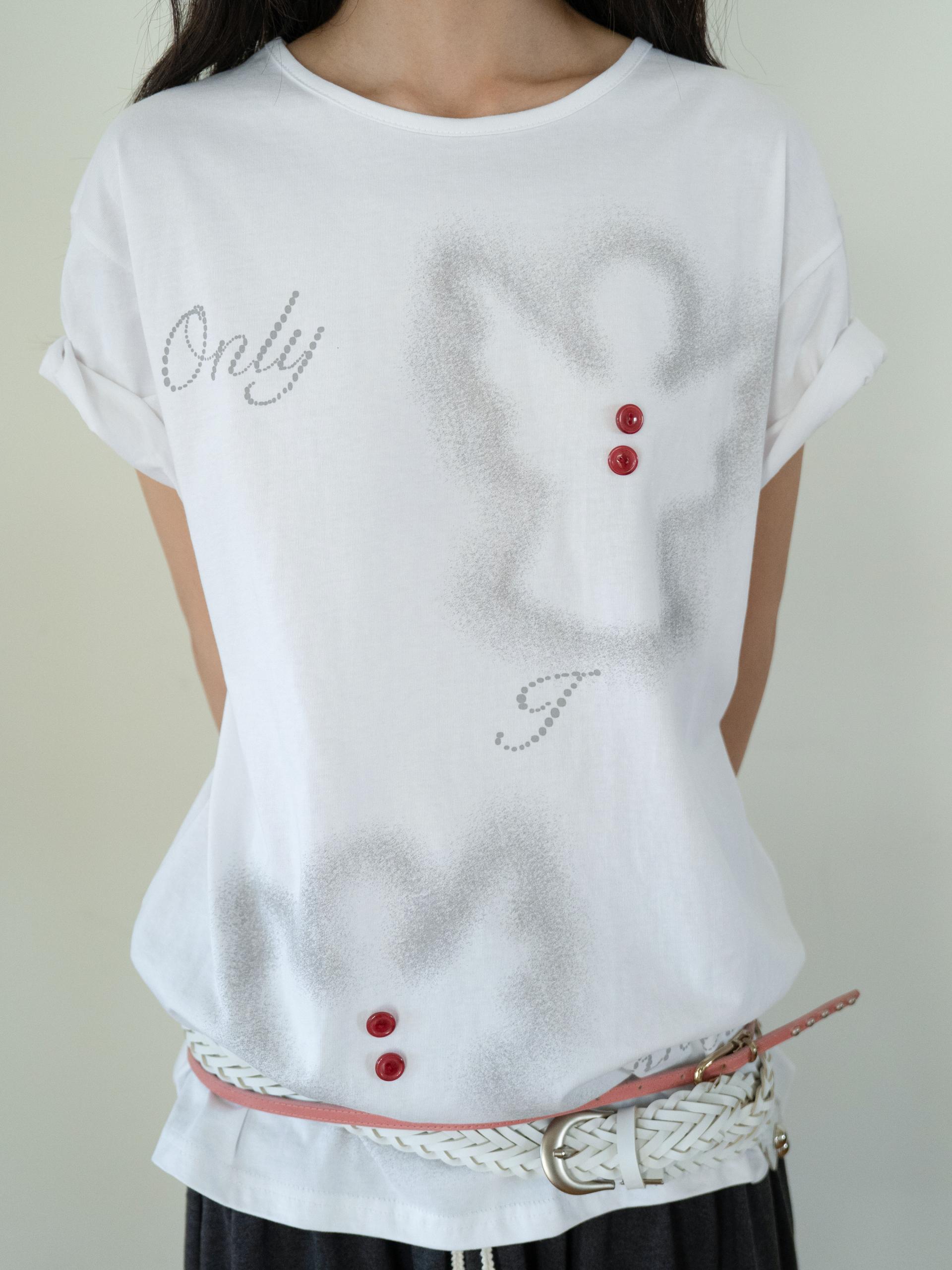 ANGEL BUTTON T (WHITE)