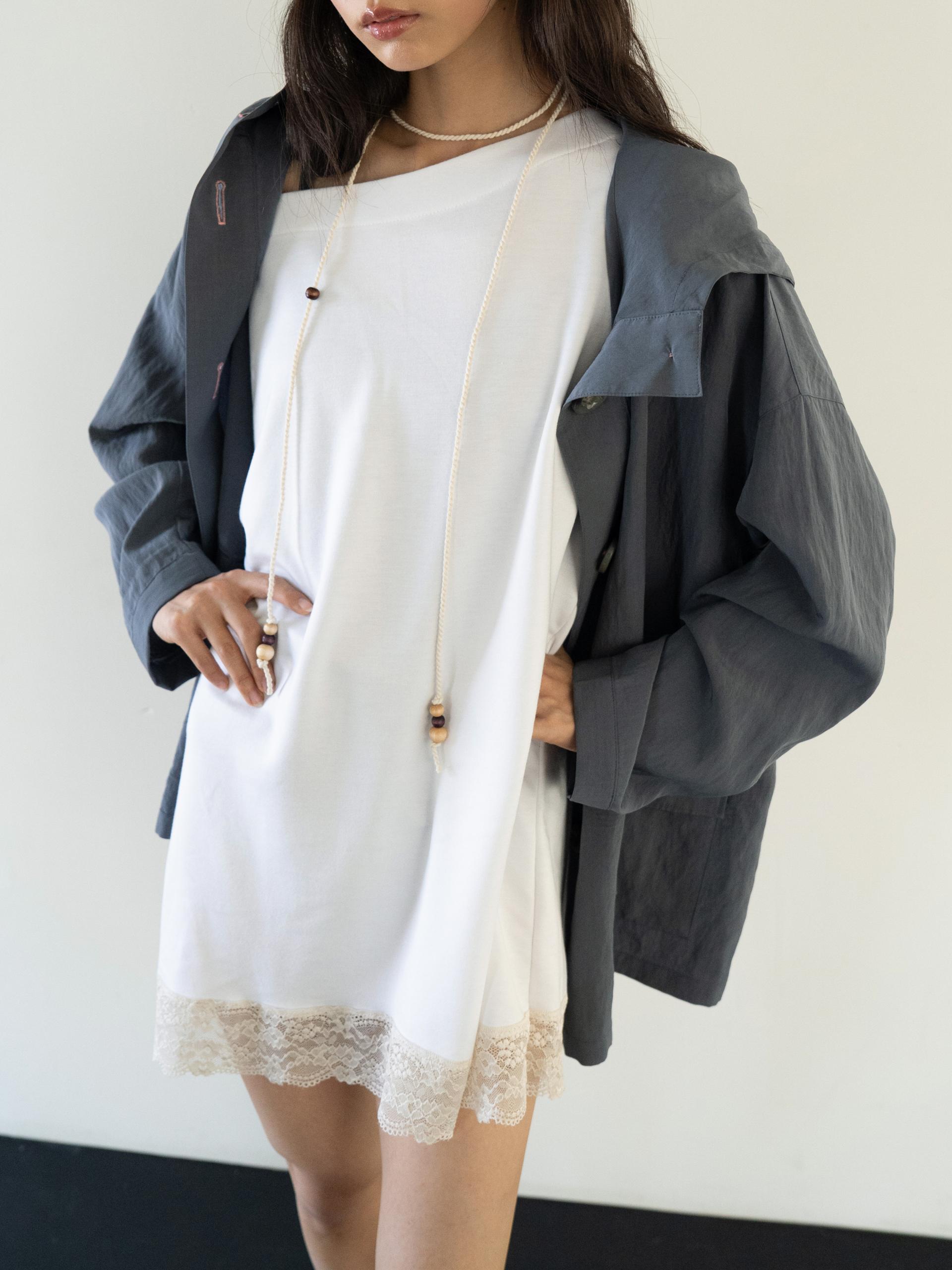LACE LOOSE T (WHITE)