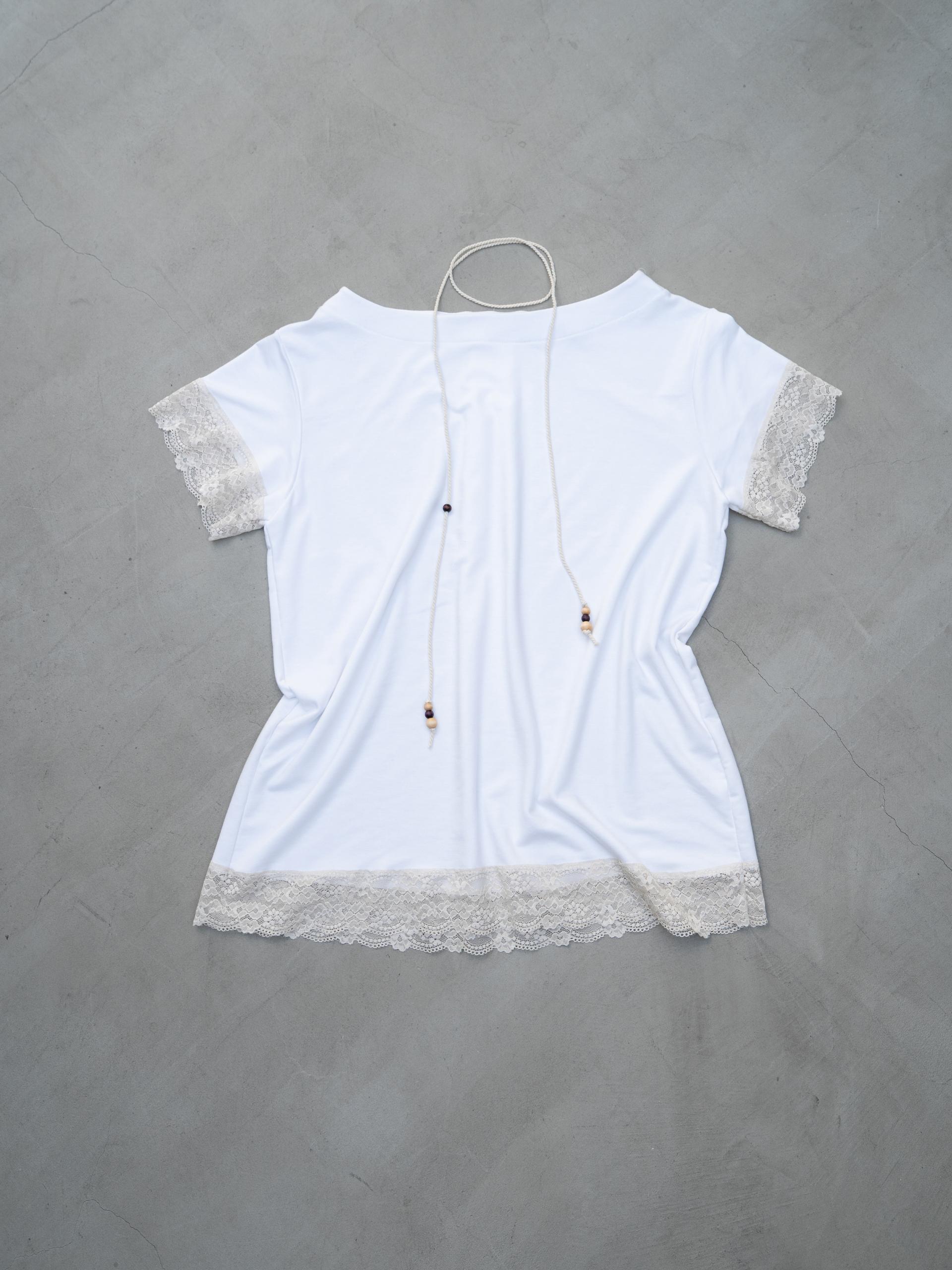 LACE LOOSE T (WHITE)