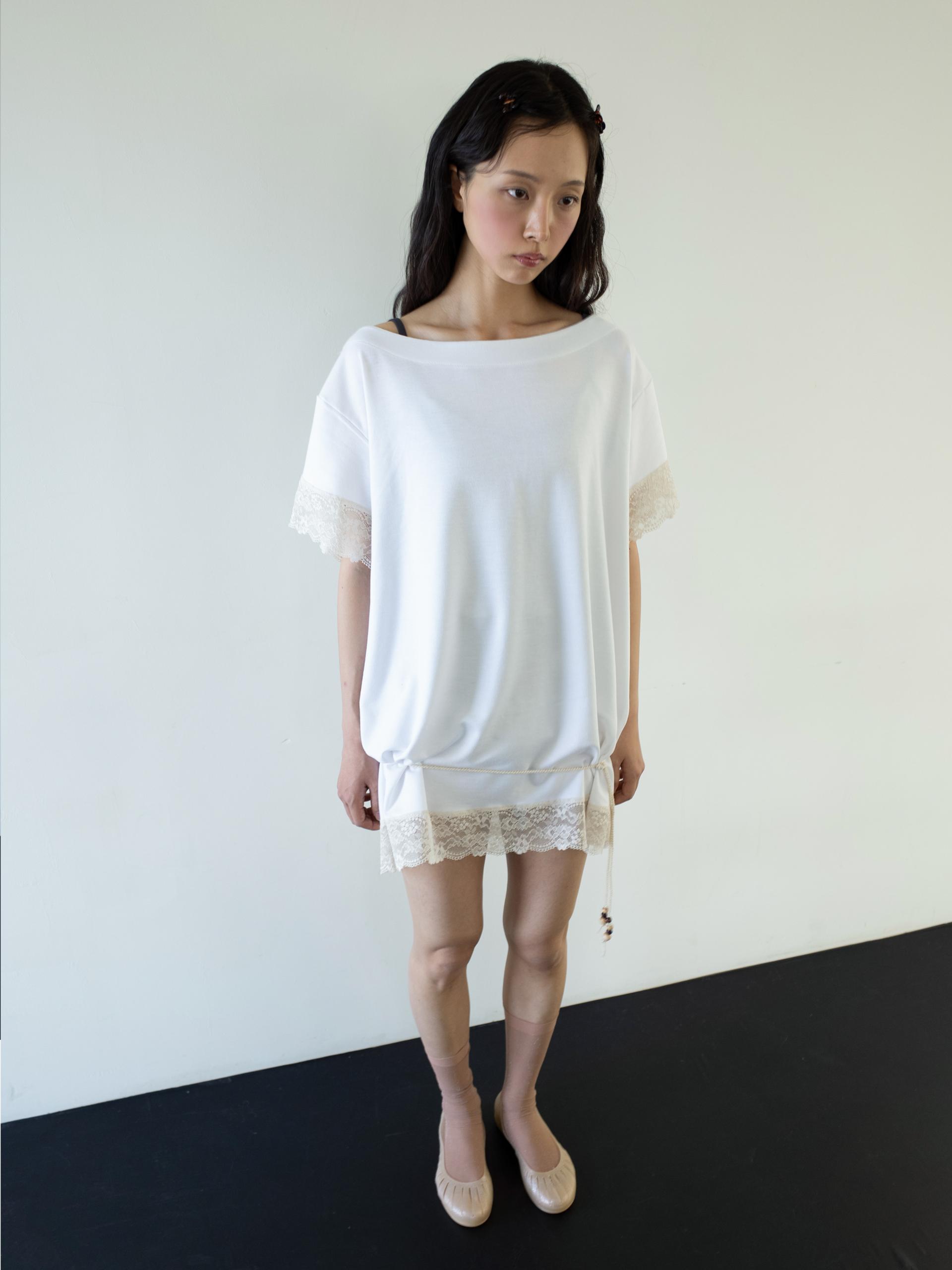 LACE LOOSE T (WHITE)