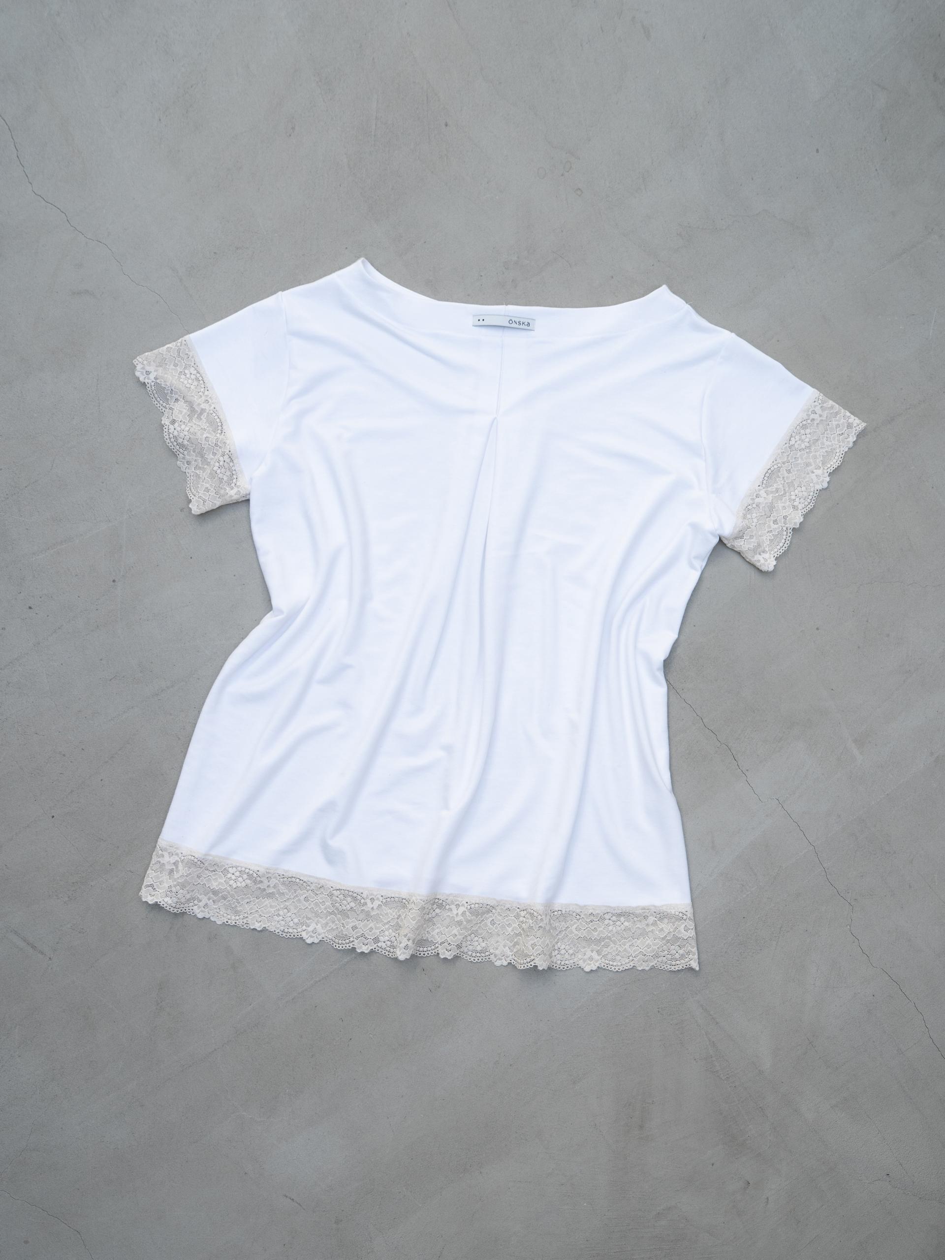 LACE LOOSE T (WHITE)