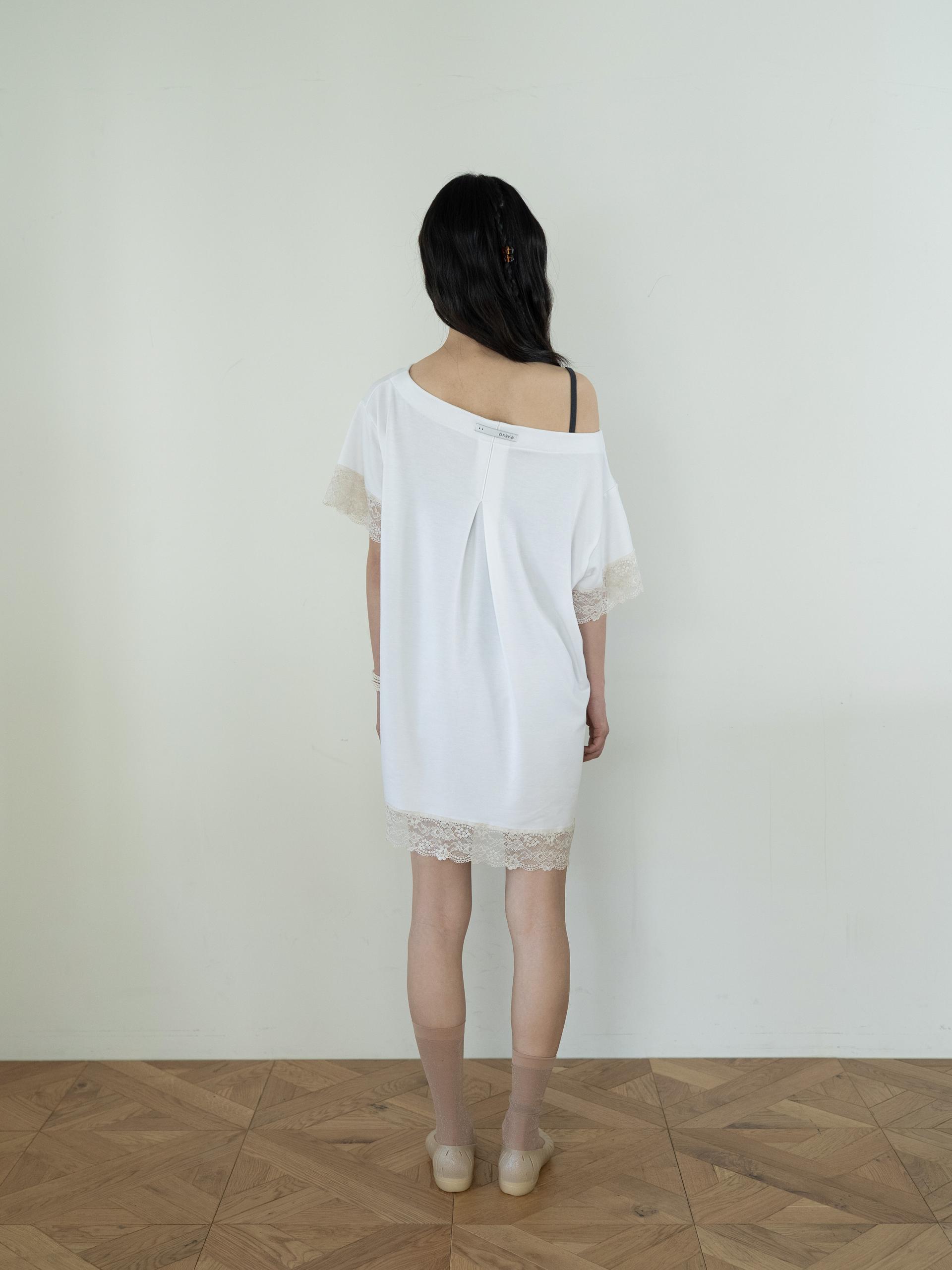 LACE LOOSE T (WHITE)
