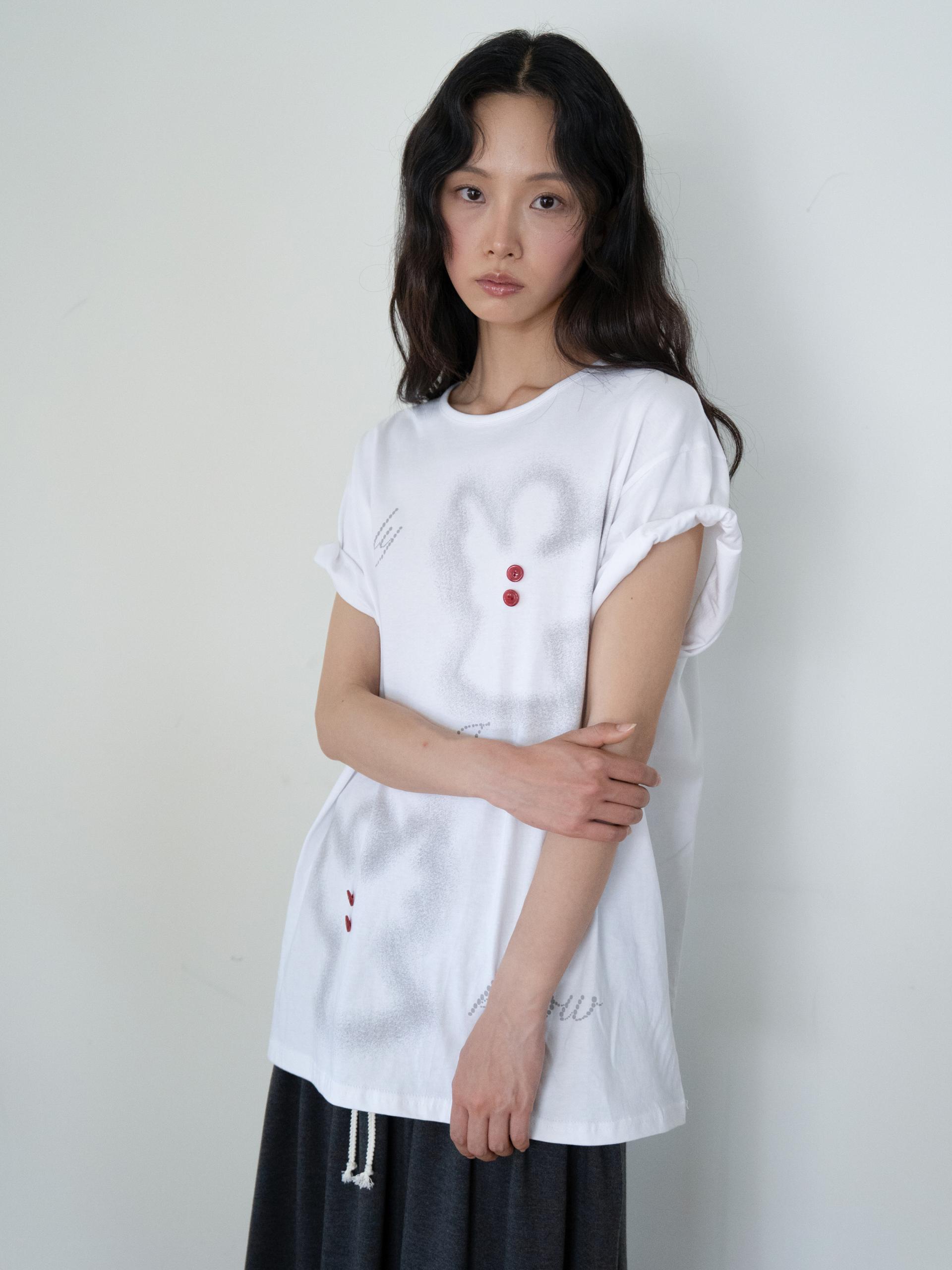 ANGEL BUTTON T (WHITE)