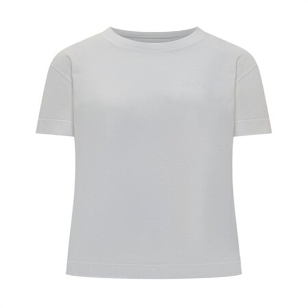 Givenchy 여성 지방시 로고 자수 크루넥 티셔츠