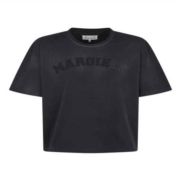 Maison Margiela 여성 포 스티치 크루넥 티셔츠
