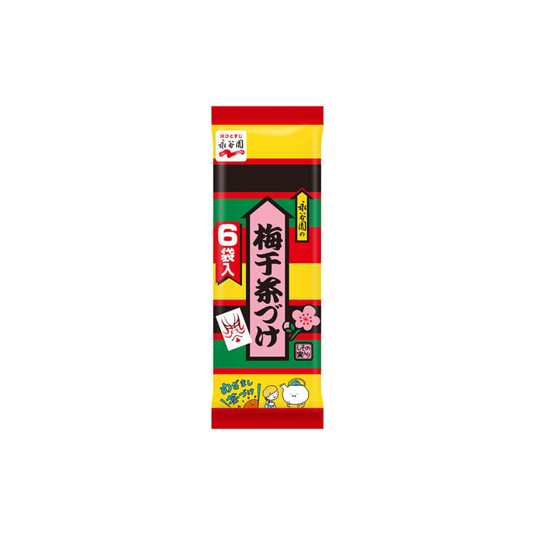 [나가타니엔] 우메보시차즈케 매실맛 6개입 33.6g