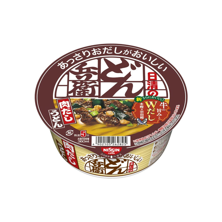 [닛신] 돈베이 담백한 다시국물이 맛있는 고기육수 우동 컵라면 68g