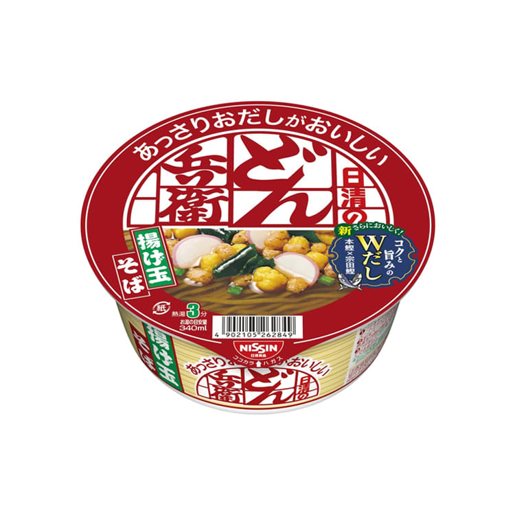 [닛신] 돈베이 담백한 다시국물이 맛있는 아게타마 소바 컵라면 70g