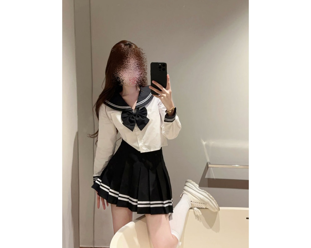 블랙 세라복 코스프레 로리타교복 투피스 세트 셋업 놀이공원 졸업사진 상세 이미지 4