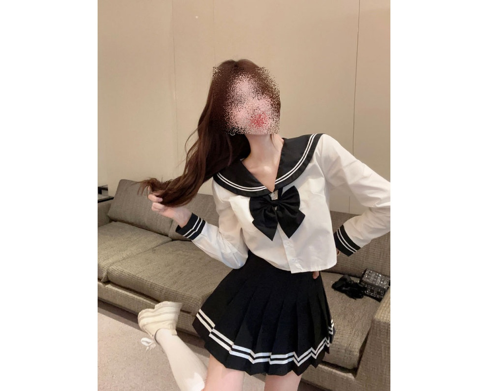 블랙 세라복 코스프레 로리타교복 투피스 세트 셋업 놀이공원 졸업사진 상세 이미지 5