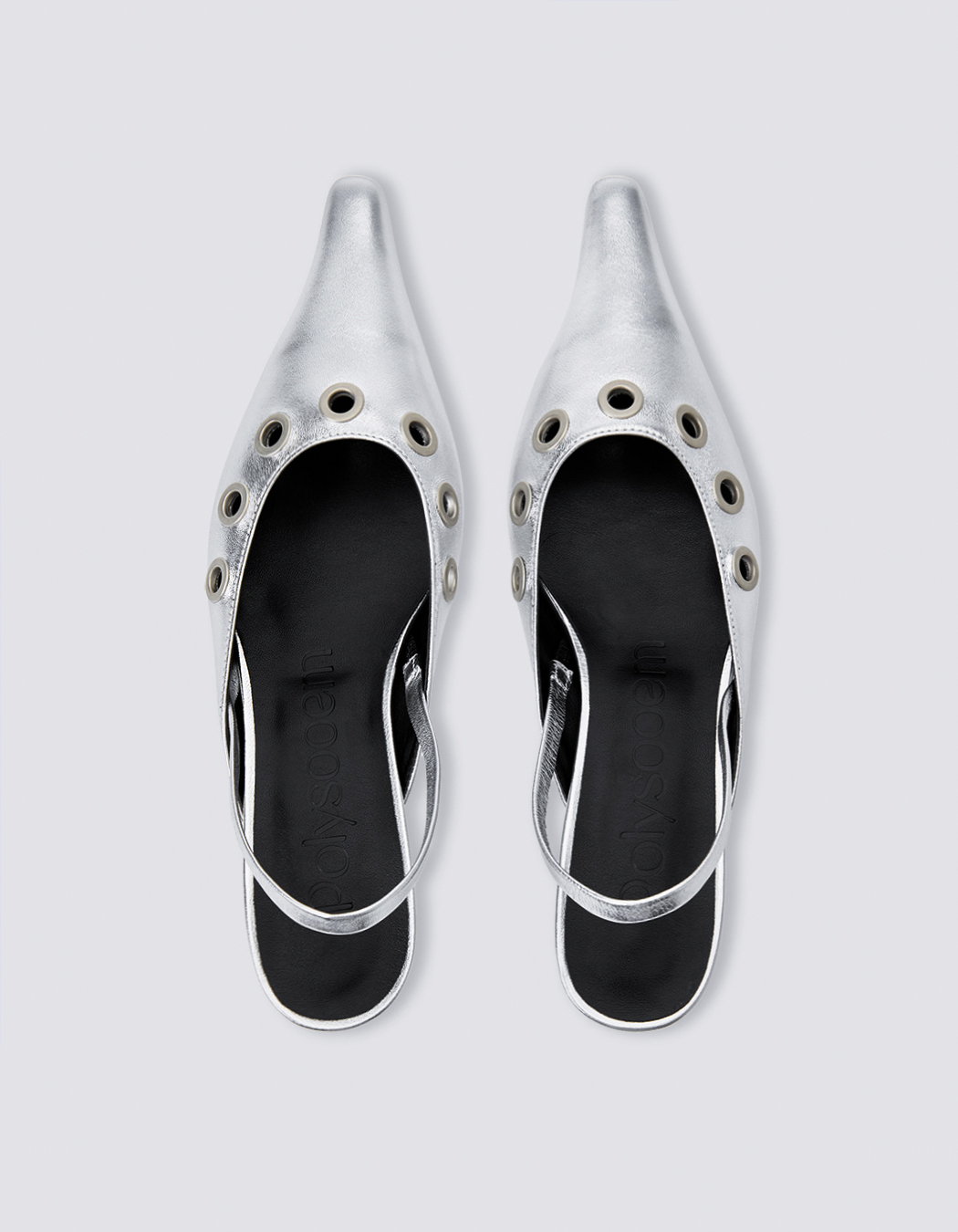 STUDDED DOLPHIN SHORTS, GRAY - polysooem