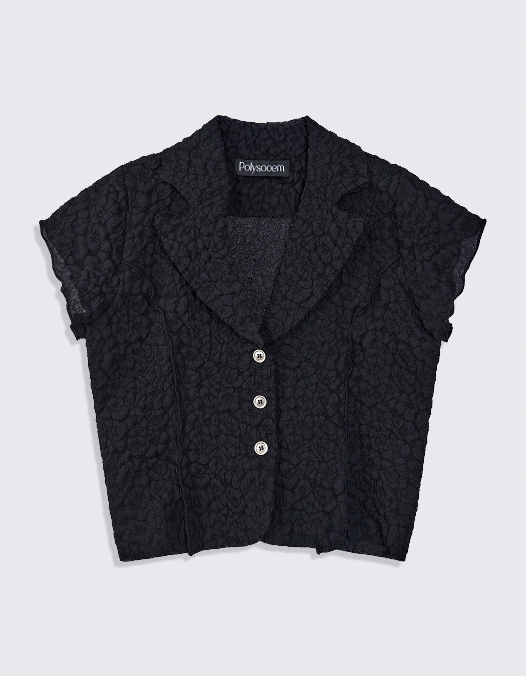 polysooem★韓国★人気★FLOWER BELTED SKIRT, 2色 FLOWER BELTED SKIRT, BLACK - polysooem