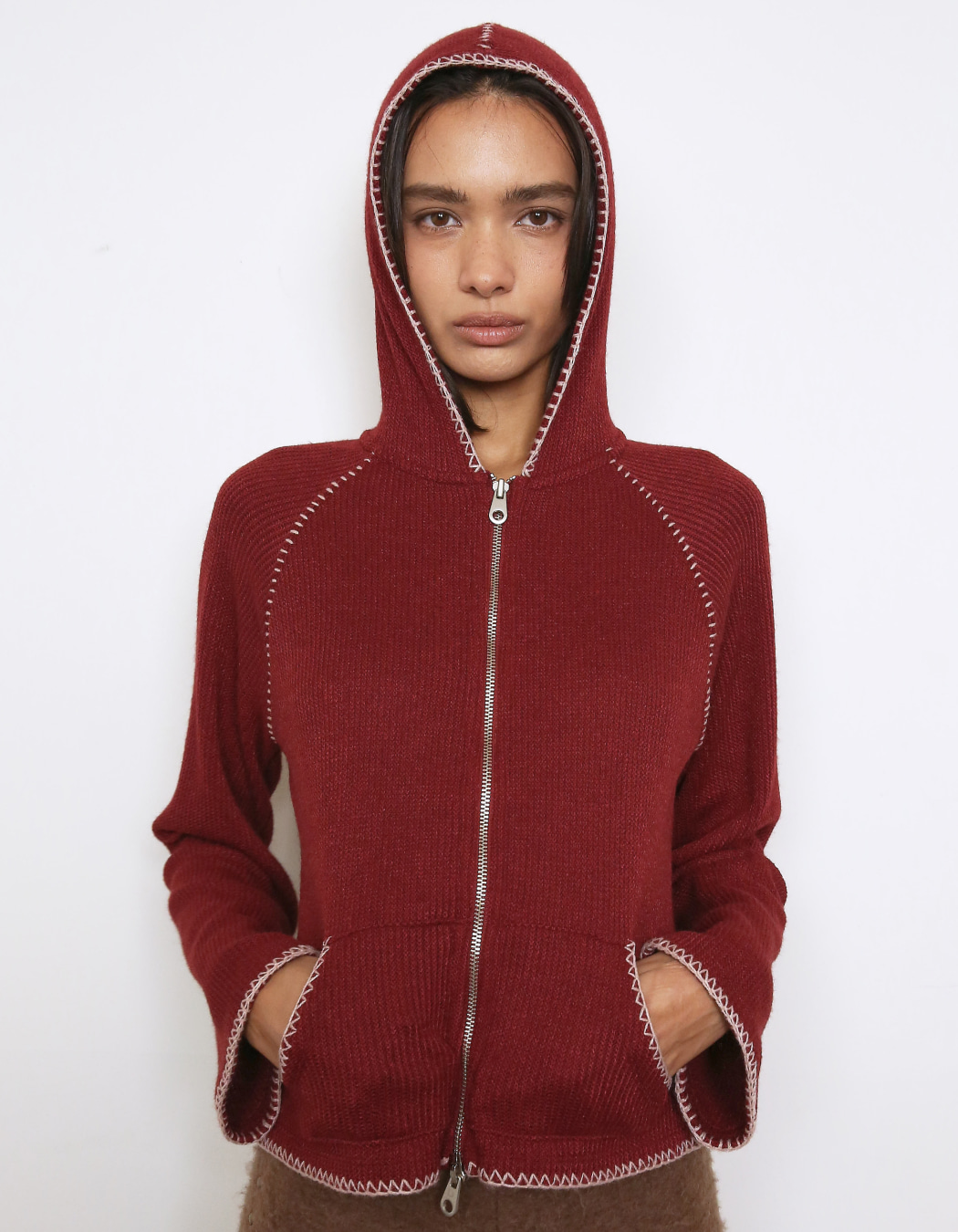 polysooem ORNAMENT STUDDED パーカー ブラック 210.jpg