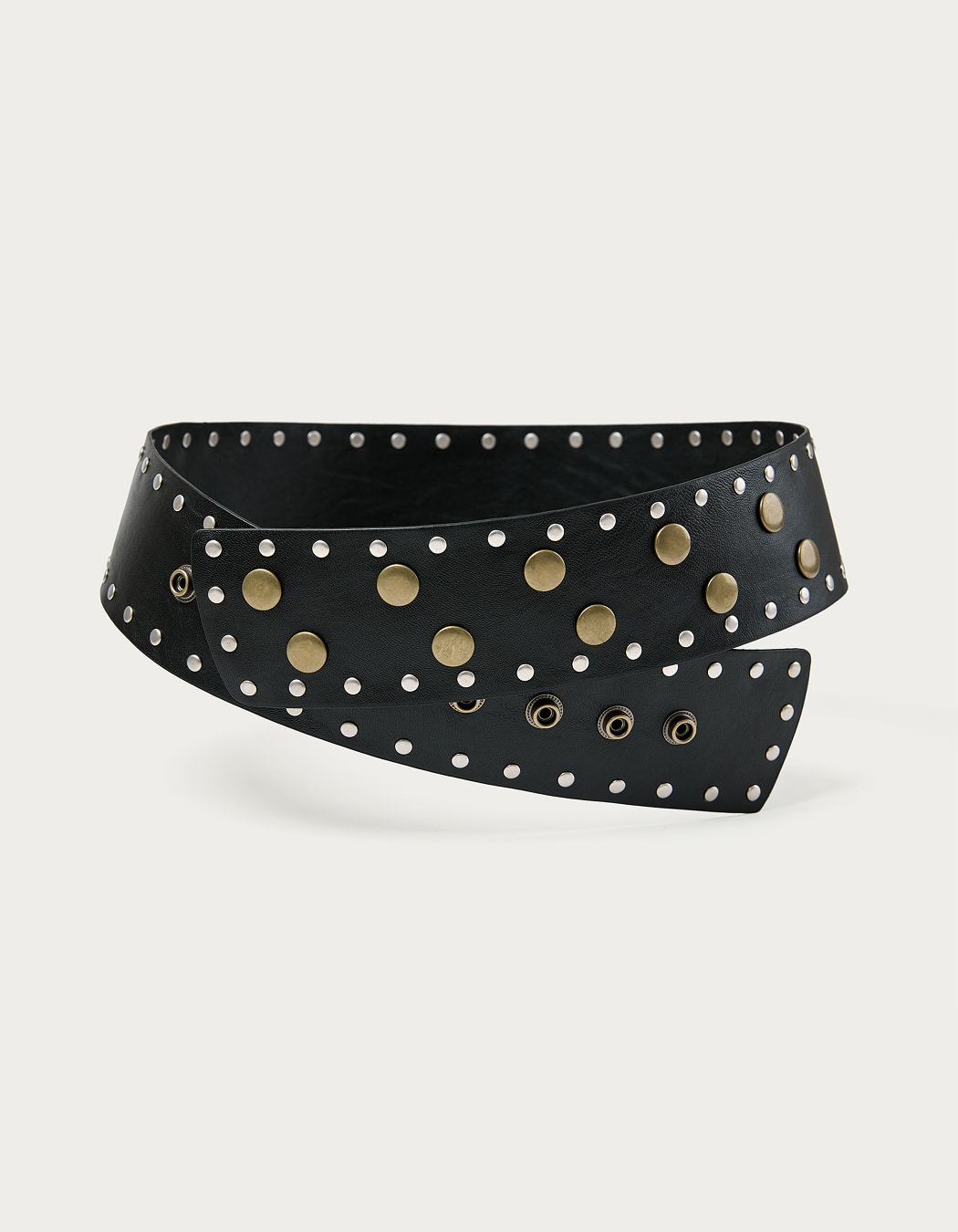 大人気 【POLYSOOEM】 MULTI STUDDED BELT ●送料・関税込● MULTI STUDDED BELT, BLACK - polysooem
