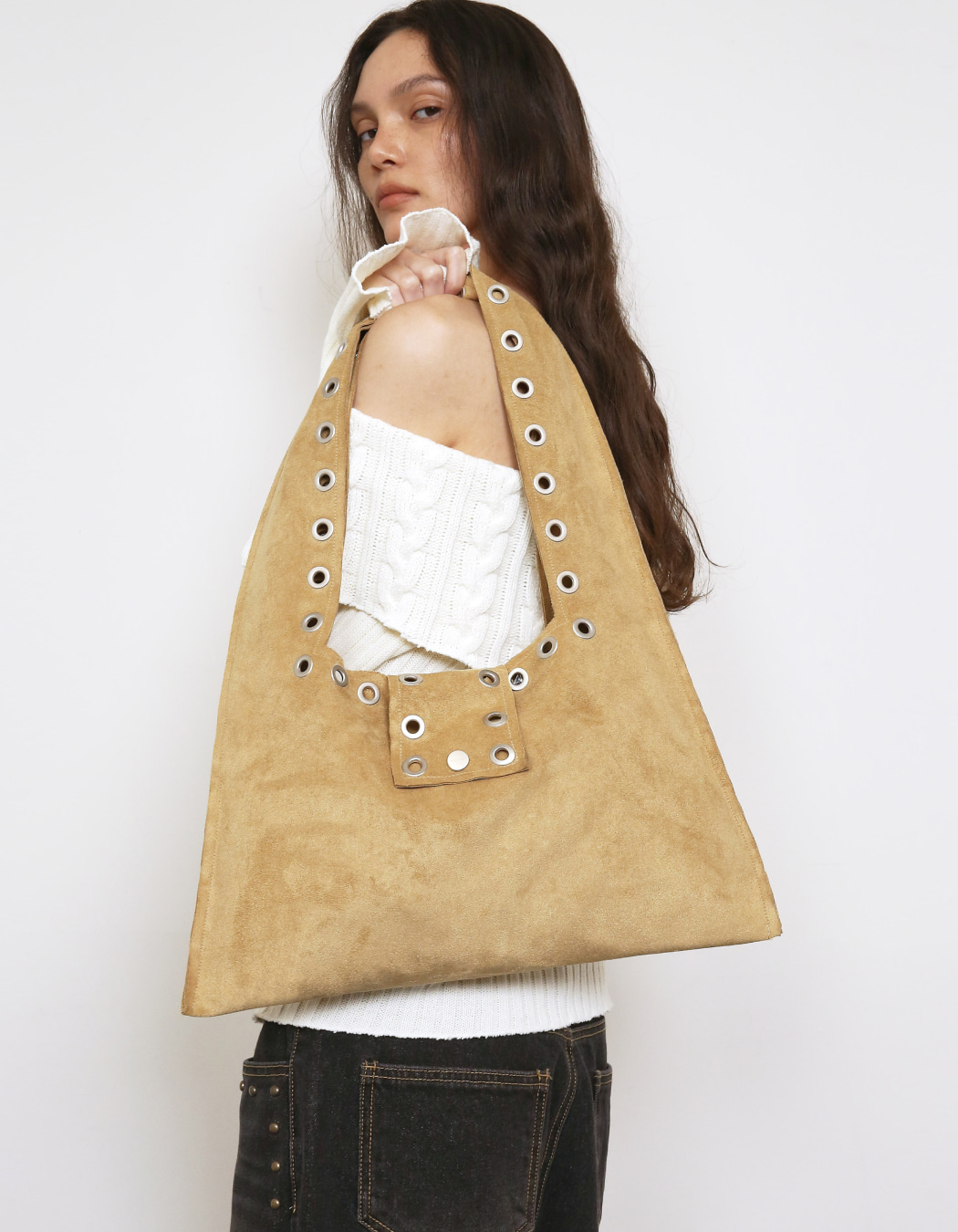 ショルダーバッグ・ポシェット Polysooem : 25SS / EYELET CAMOUFLAGE SHOULDER BAG (GREY) Polysooem | Polysooem New bag, Eyelet camouflage shoulder