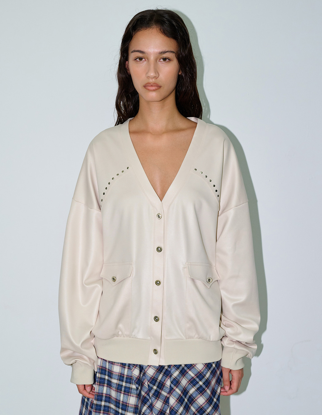 Polysooem WASHED LEATHER WESTERN JACKET STUDDED WESTERN JACKET