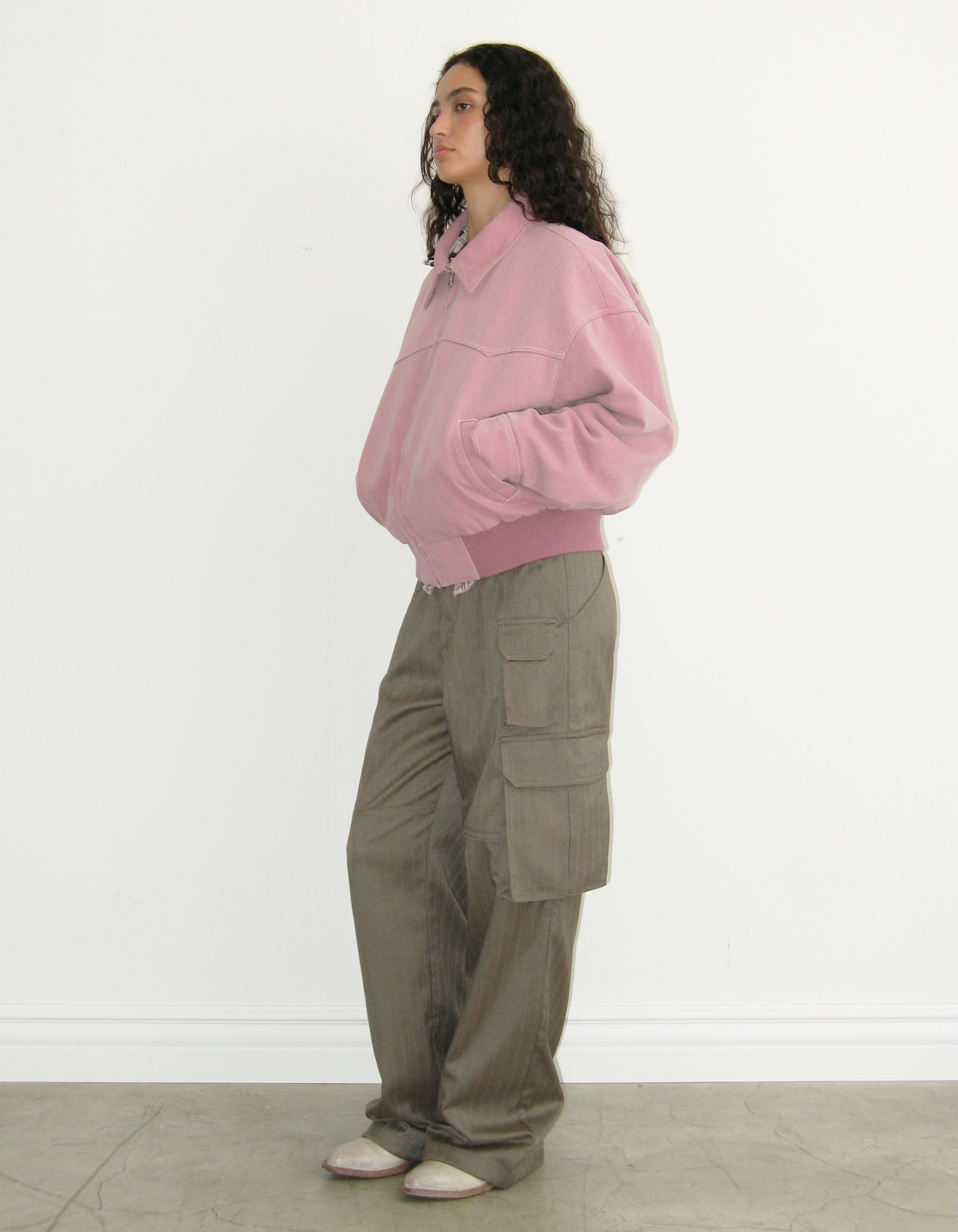 polysooem★韓国★人気★HERRINGBONE CARGO PANTS, BEIGE polysooem☆韓国☆人気☆HERRINGBONE CARGO PANTS， BEIGE