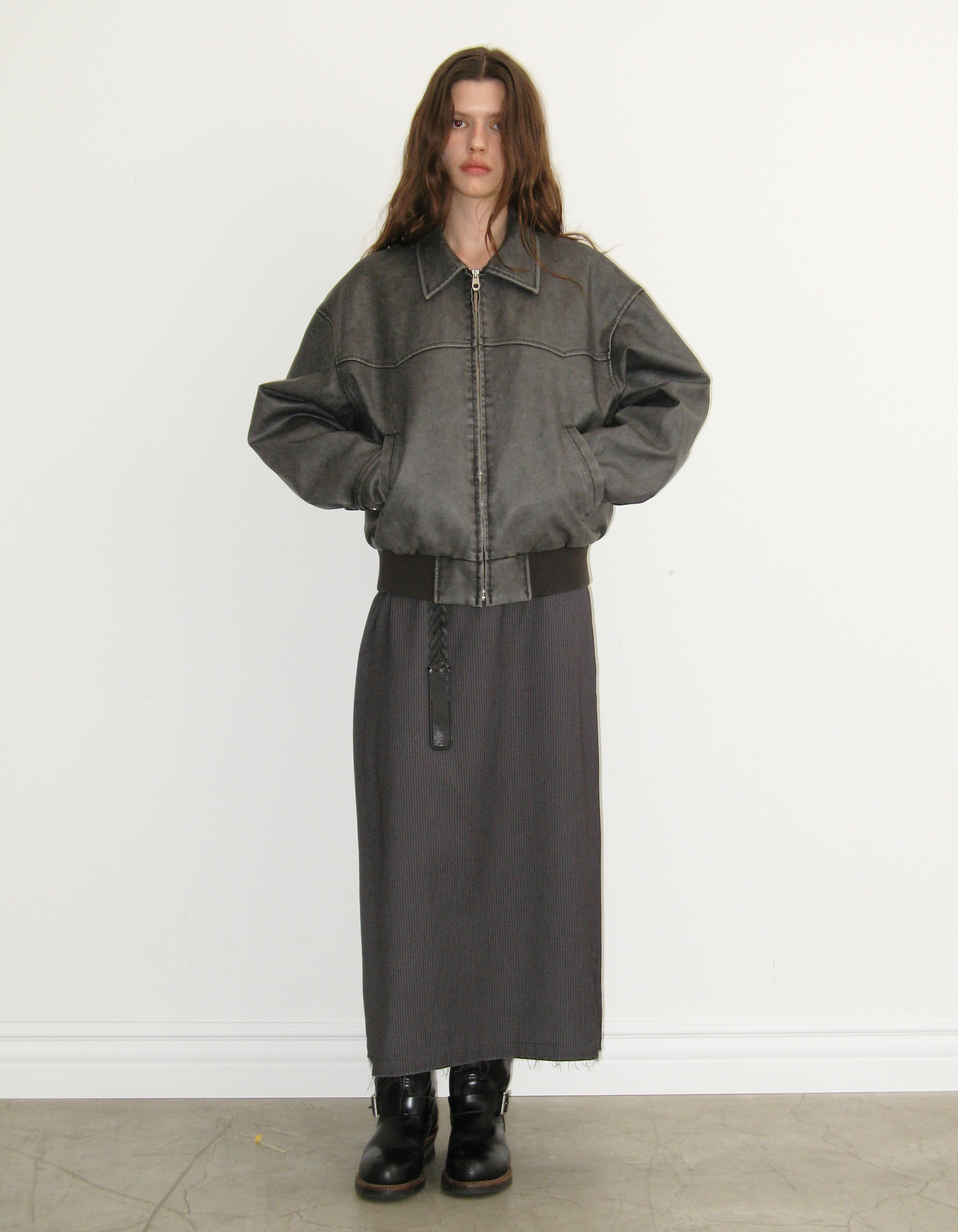 Polysooem WASHED LEATHER WESTERN JACKET