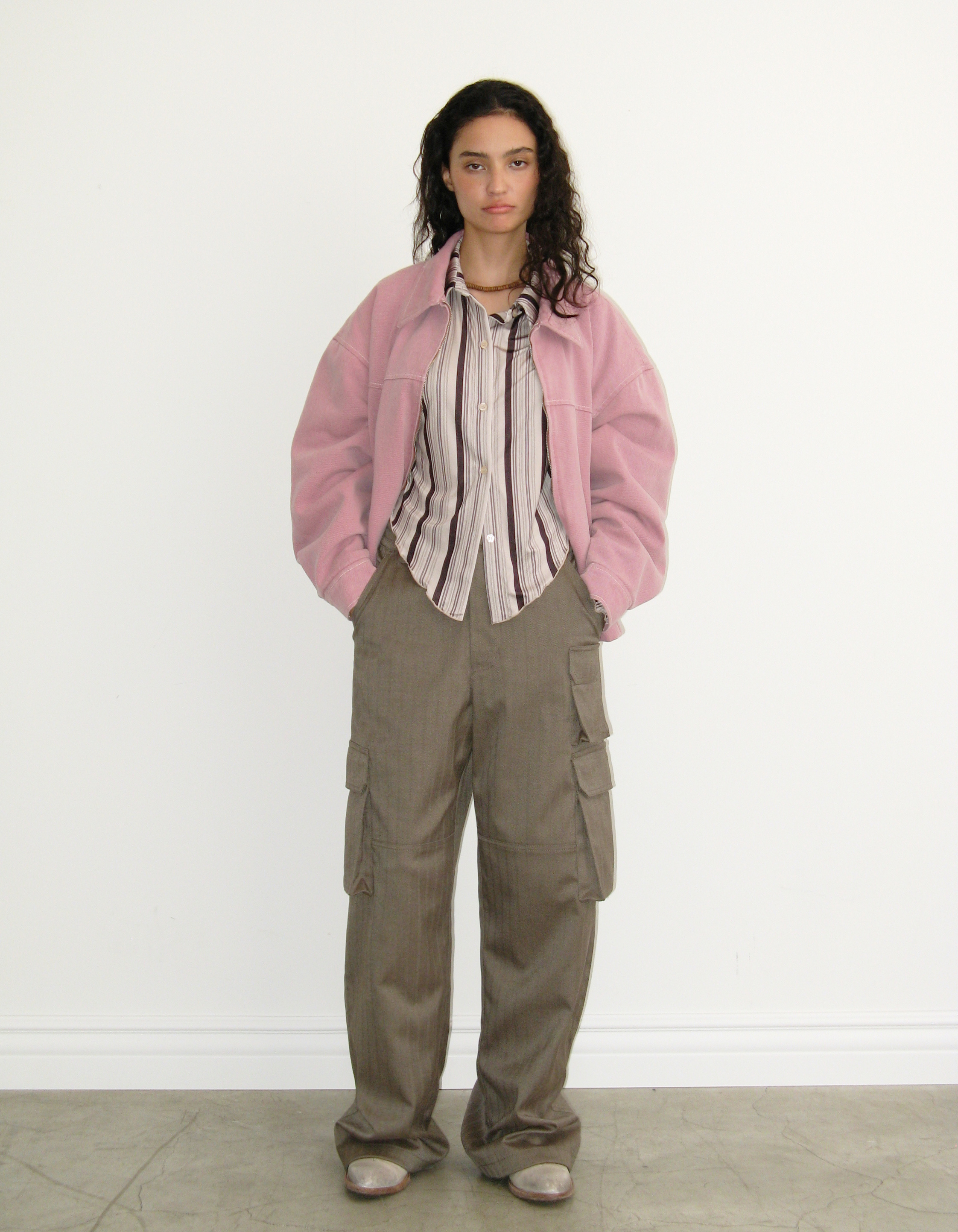 ジャケット・アウター Polysooem WASHED LEATHER WESTERN JACKET WASHED LEATHER WESTERN JACKET, CHARCOAL - polysooem